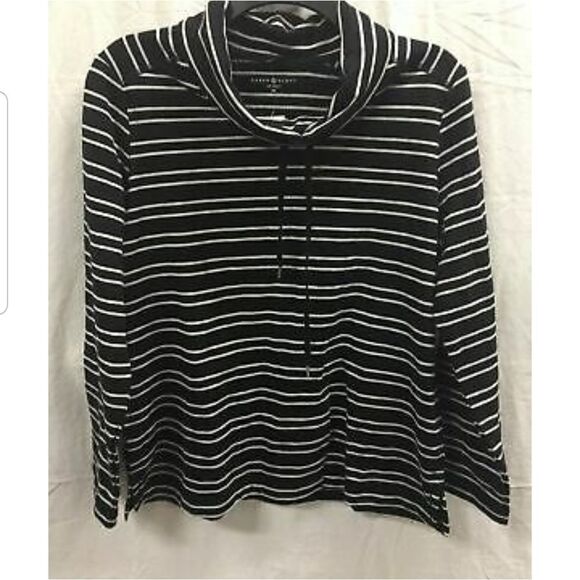 Karen Scott Petite Funnel Neck Sweatshirt - Picture 1 of 5